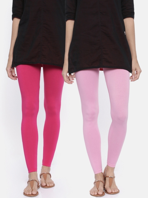 

Bitz Women Pack of 2 Leggings, Magenta
