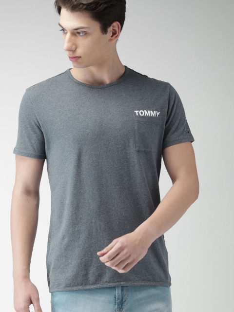 

Tommy Hilfiger Men Blue Printed Round Neck T-shirt