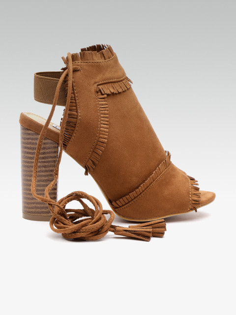 

ELLE Women Brown Solid Block Heels