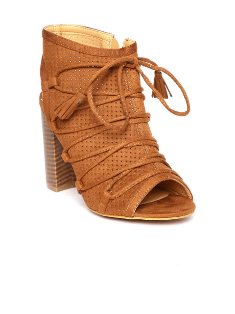 

ELLE Women Brown Solid Block Heels