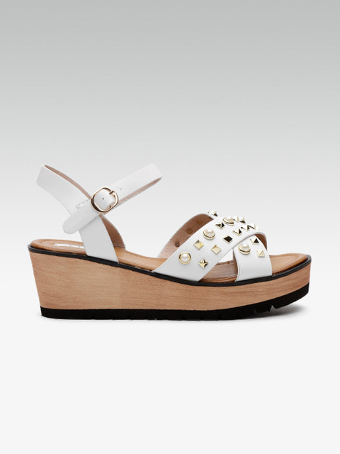 

ELLE Women White Embellished Heels
