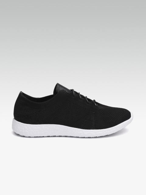 

ELLE Women Black Woven Design Sneakers