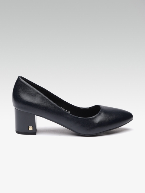 

ELLE Women Navy Blue Solid Pumps