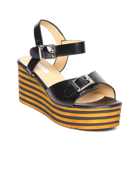 

ELLE Women Black Solid Wedges
