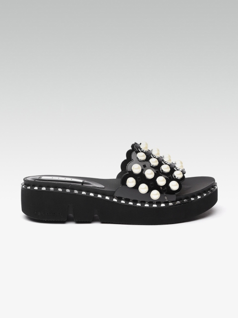 

ELLE Women Black Embellished Heels