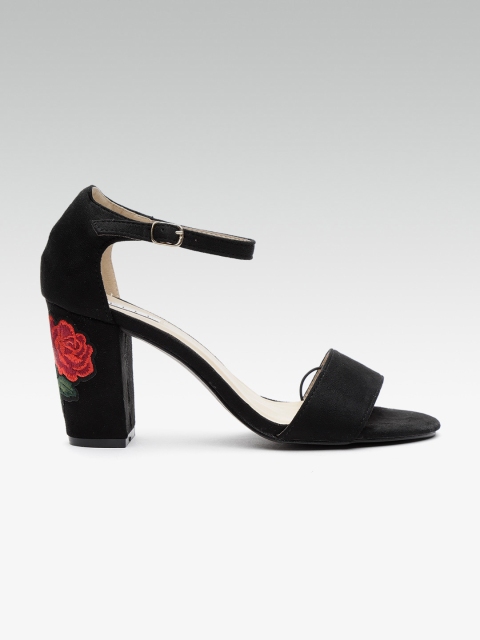

ELLE Women Black Solid Block Heels