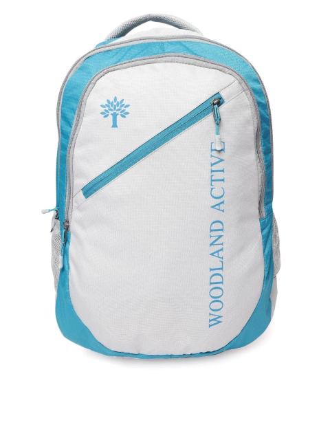 

Woodland ProPlanet Unisex Grey & Blue Colourblocked Laptop Backpack