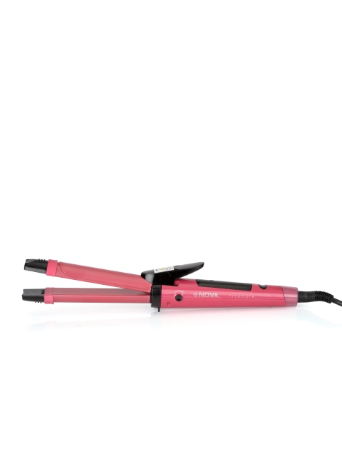 

NOVA NHC-990 Hair Straightener with Curl Function - Pink