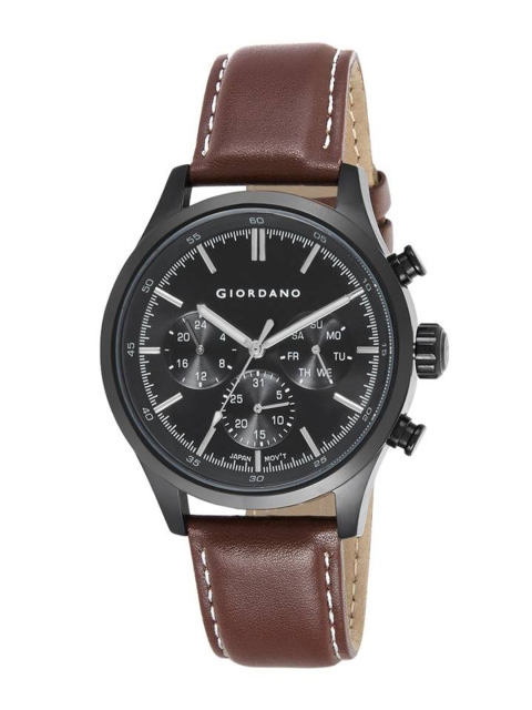 

GIORDANO Men Black Analogue Watch 1907-04