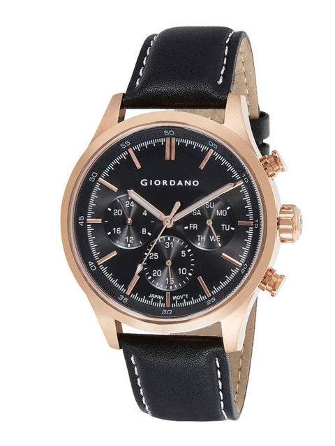 

GIORDANO Men Black Analogue Watch 1907-02
