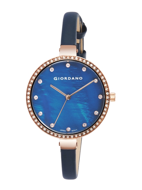 

GIORDANO Women Blue Mother Of Pearl Dial Analogue Watch 2934-04
