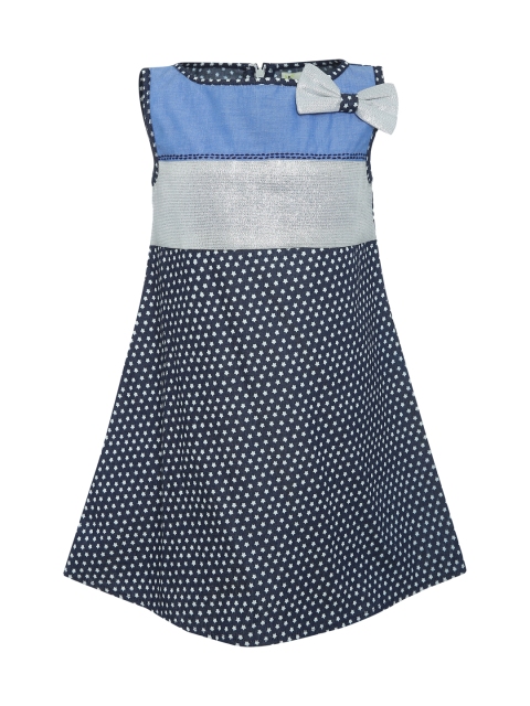 

A Little Fable Girls Navy Blue Star Dress