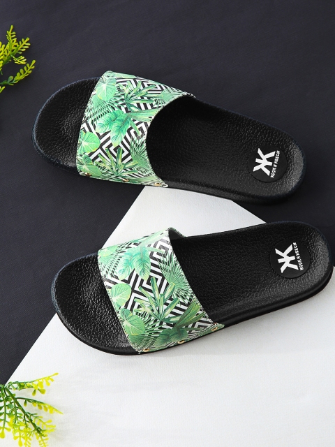 

Kook N Keech Women Green Printed Synthetic Open Toe Flats