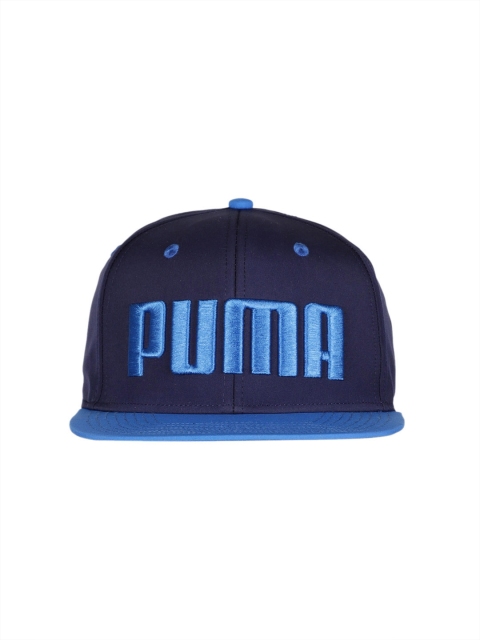 

Puma Unisex Navy Blue Solid Flatbrim Snapback Cap