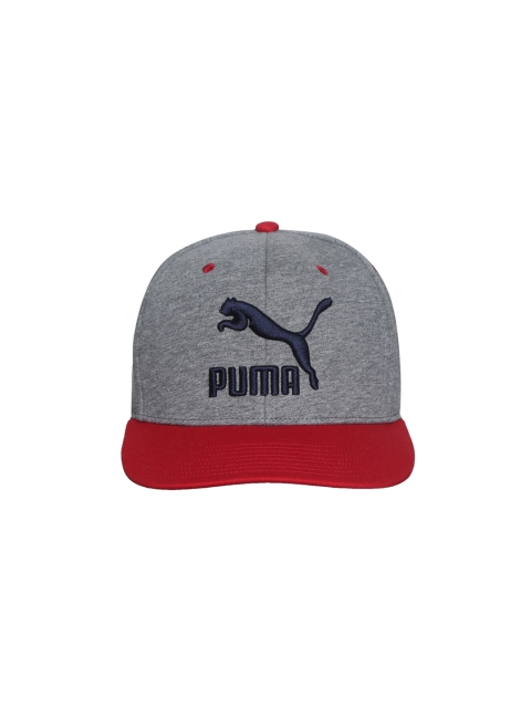 

Puma Unisex Grey & Red Colourblocked Baseball Cap