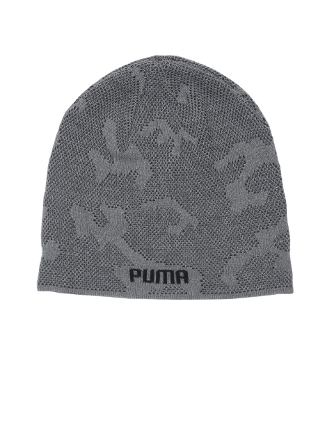 

Puma Unisex Grey Self Design Beanie