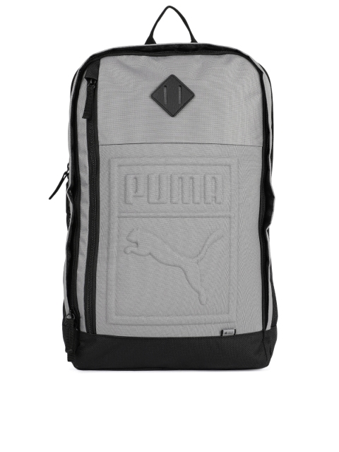 

Puma Unisex Grey & Black S Laptop Backpack