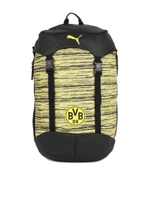 

Puma Unisex Black & Yellow BVB 365 Graphic Backpack