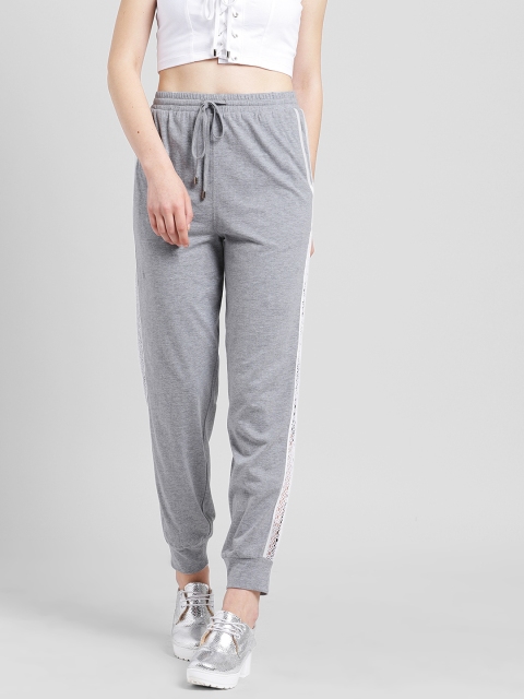 

Texco Women Grey Self-Design Smart Fit Ankle Length Joggers