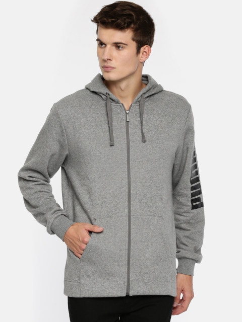 

Puma Grey Rebel Bold FZ Relaxed Fit Hooded Sweatshirt