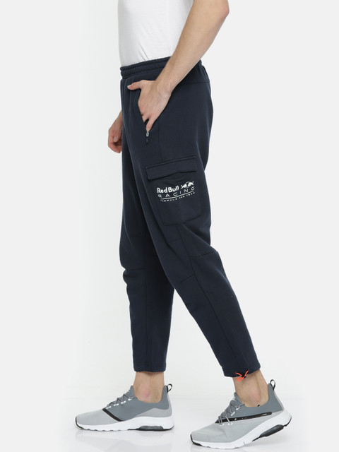 

Puma Men Navy Red Bull Racing Life Solid Cropped Fit Track Pants, Navy blue