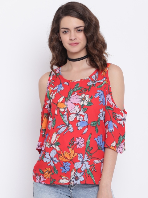 

ONLY Women Red Printed Top