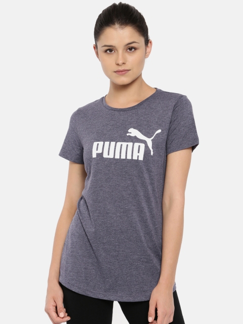 

Puma Women Blue Regular Fit ELEVATED ESS T-Shirt