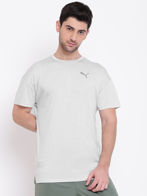 

Puma Men Grey Solid Energy SS T-shirt