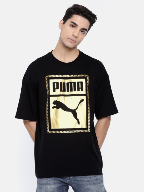 

Puma Men Black Printed Chains Tee T-shirt