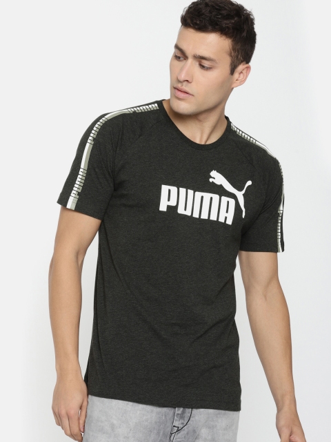 

Charcoal Grey Solid Elevated Ess T-Shirt