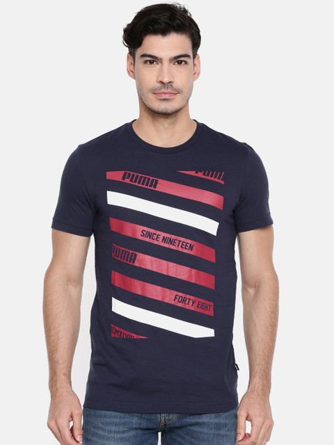

Puma Navy Blue Printed T-shirt