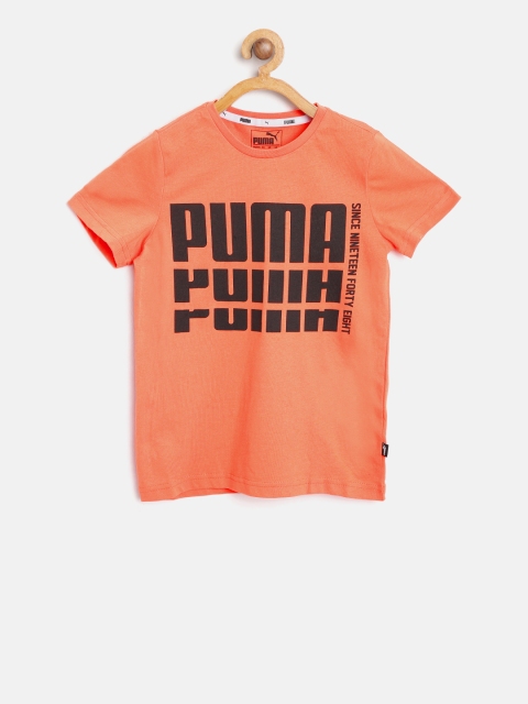 

Puma Boys Orange Rebel Bold Basic Printed T-shirt