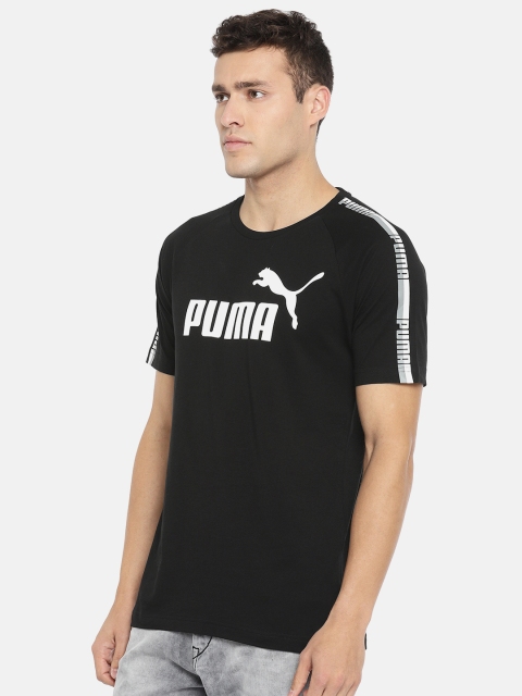 

Puma Men Black Solid ELEVATED ESS T-Shirt