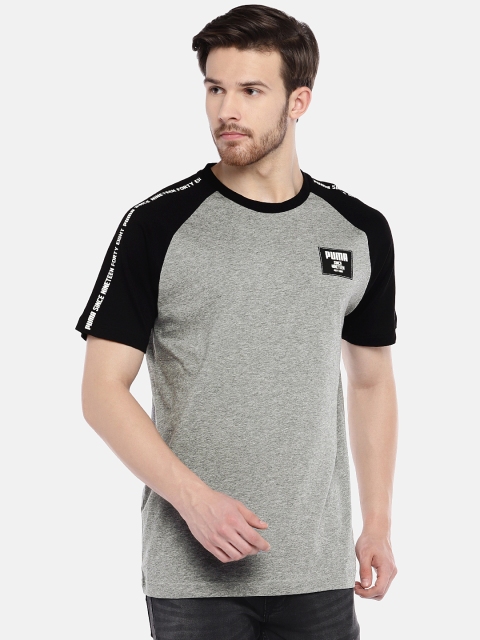 

Grey Solid Rebel Block T-Shirt