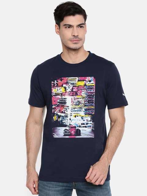 

PUMA Motorsport Navy Blue RBR Life Printed T-shirt