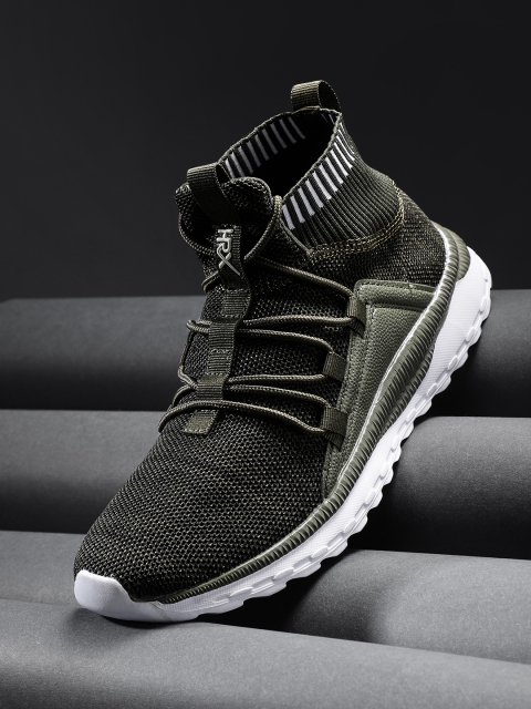 

HRX by Hrithik Roshan Men Olive Green Mid-Top Running Shoes