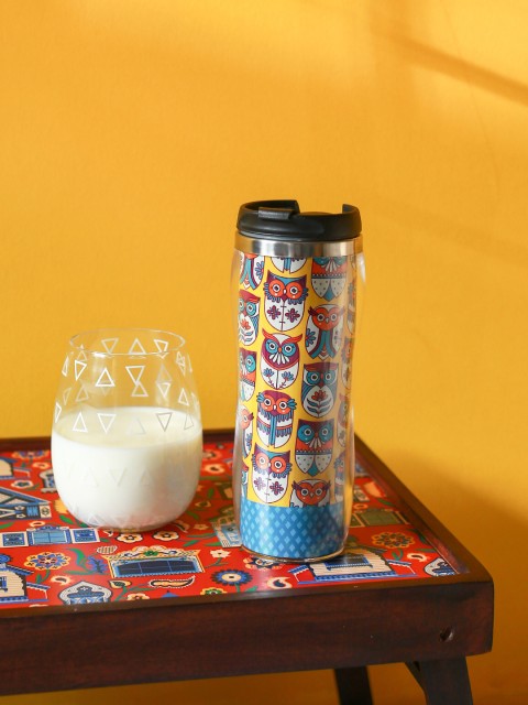 

Chumbak Unisex Multicoloured Printed Sipper Bottle, Multi