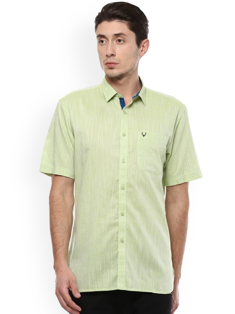

Allen Solly Men Green Slim Fit Self Design Casual Shirt