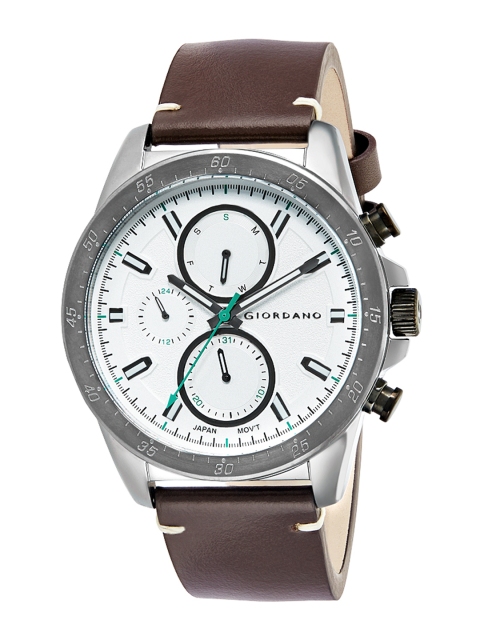 

GIORDANO Men White Analogue Watch 1942-02