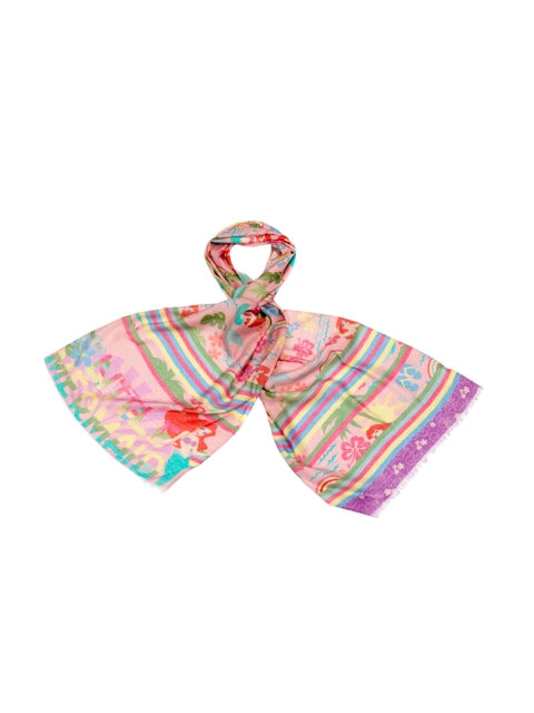 

Disney by SHINGORA Pink Printed Scarf