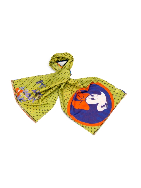 

Disney by SHINGORA Green Printed Scarf