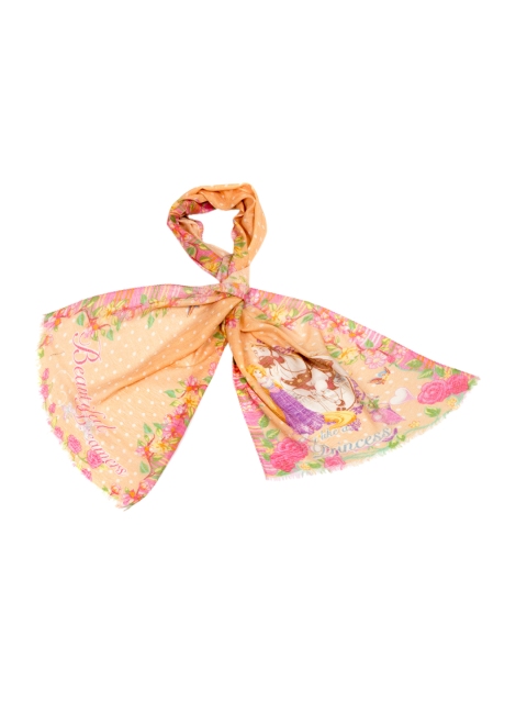 

Disney by SHINGORA Orange & Pink Printed Scarf