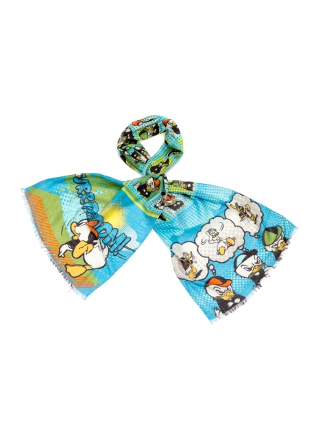 

Disney by SHINGORA Blue & Green Printed Scarf