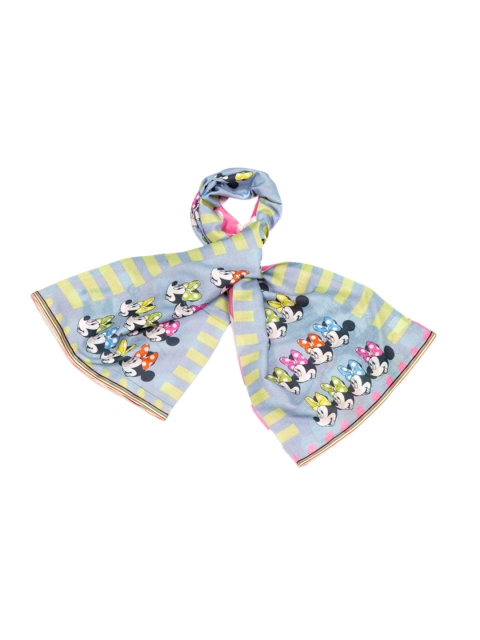 

Disney by SHINGORA Grey & Pink Printed Scarf