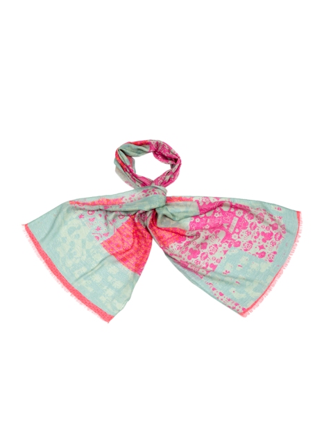 

Disney by SHINGORA Blue & Pink Printed Scarf