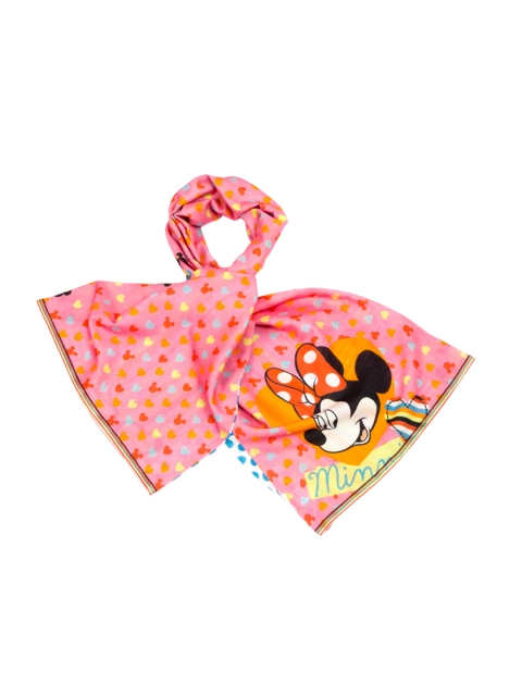 

Disney by SHINGORA Pink Printed Scarf