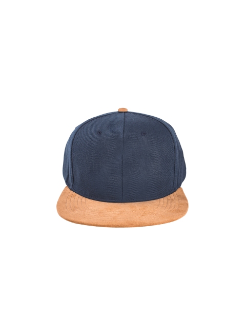 

Knotyy Unisex Blue & Orange Colourblocked Snapback Cap