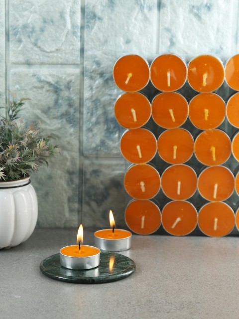 

Resonance Orange Set of 50 Non-Aromatic Tea Light Candles