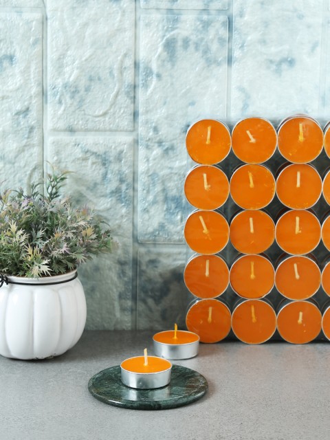 

Resonance Orange Set of 100 Orange Aromatic Tea Light Candles