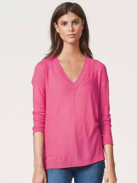 

next Women Pink Self Design Pullover